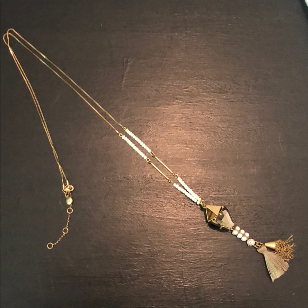 Jcrew Long Tassle Necklace